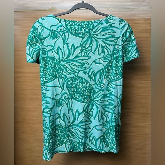 Lilly Pulitzer Lana Boat Neck Toucan Tango Blouse - Small - Picture 2 of 9